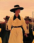 Jack Vettriano Woman Pursued painting